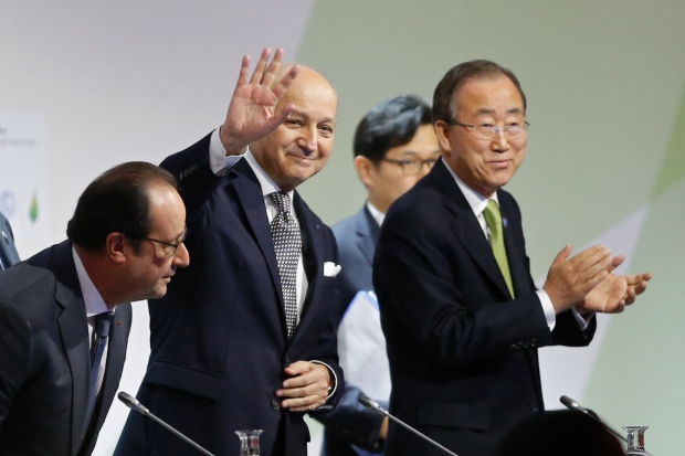 Laurent Fabius at climate change summit