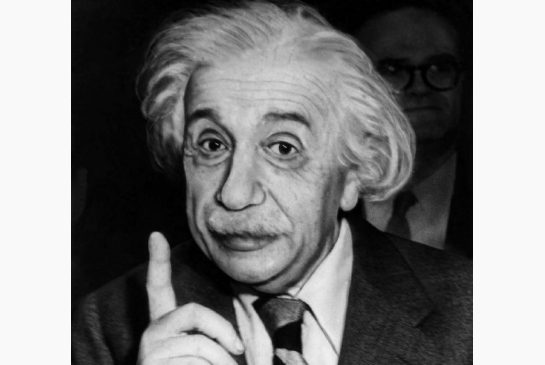 World-famous physicist Albert Einstein on his 74th birthday.