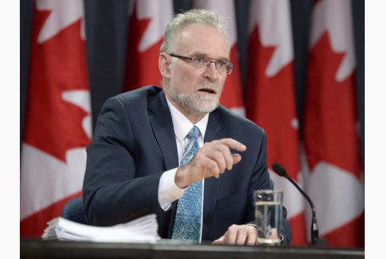 Auditor General Michael Ferguson speaks to media in Ottawa Tuesday following the release of his report.