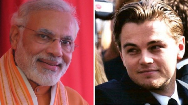 India's prime minister and the Hollywood star would have lots to talk about (Flickr/Narendra Modi; Wikimedia Commons/JJ Georges)