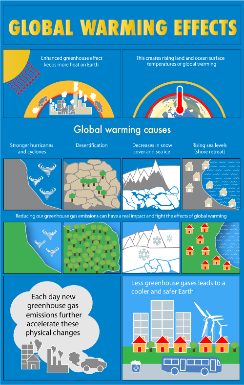 The effects of global warming.
