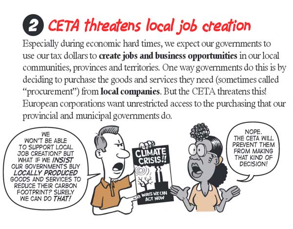 CETA threatens local job creation