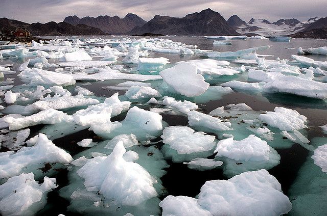 Average annual ice loss in the northeast portion of the Greenland Ice Sheet between 2006 and 2012 was more than 10 Gigatons. Photo credit: Nick Russill, Flickr