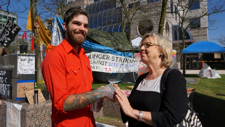 Elizabeth May, Site C Dam, hunger strike, Peace River Valley, BC Hydro 
