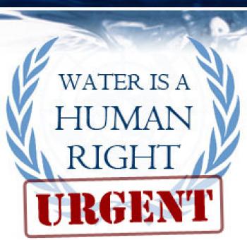 Water is a human right: urgent