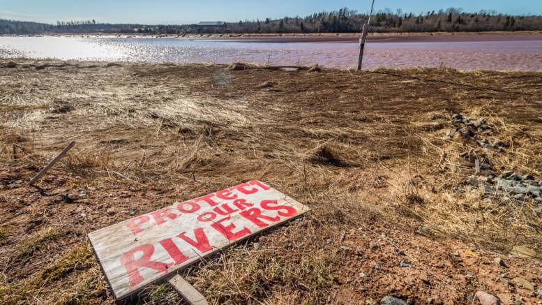Alton Gas plans to construct salt caverns along the Shubenacadie River/Photo by Stephen Brake